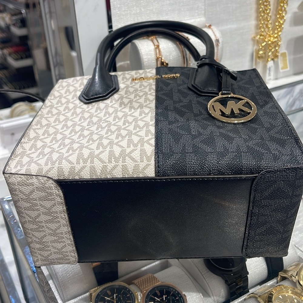 Michael Kors Mercer Medium Two-Tone Logo Crossbody Bag
Black Multi - Picture 14 of 16